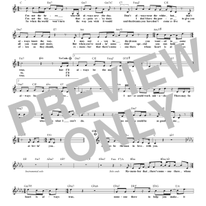 George Strait The Man In Love With You Musik Noten - Lead Sheet / Fake Book - 172830-0