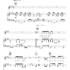 Grateful Dead Black-Throated Wind Musik Noten - Piano, Vocal & Guitar Chords - 160452-0