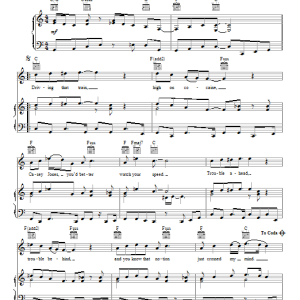 Grateful Dead Casey Jones Musik Noten - Piano, Vocal & Guitar Chords - 99882-0