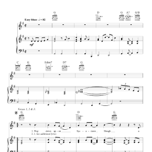 Grateful Dead Lazy River Road Musik Noten - Piano, Vocal & Guitar Chords - 160462-0