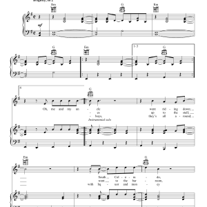 Grateful Dead Me & My Uncle Musik Noten - Piano, Vocal & Guitar Chords - 159527-0