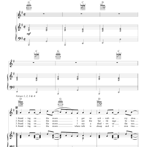 Grateful Dead Standing On The Moon Musik Noten - Piano, Vocal & Guitar Chords - 160470-0