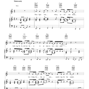 Grateful Dead Unbroken Chain Musik Noten - Piano, Vocal & Guitar Chords - 160465-0