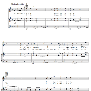 Grupo Niche Una Aventura Musik Noten - Piano, Vocal & Guitar Chords - 65319-0