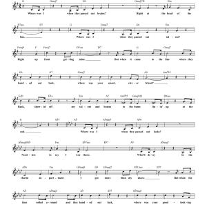 Hal Hackady Where Was I When They Passed Out The Luck? Musik Noten - Lead Sheet / Fake Book - 85588-0