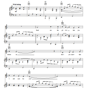 Hank Locklin Send Me The Pillow You Dream On Musik Noten - Piano, Vocal & Guitar Chords - 50586-0