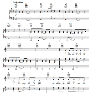 Hawk Nelson A Friend Like That Musik Noten - Piano, Vocal & Guitar Chords - 66849-0