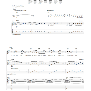 Hawk Nelson California Musik Noten - Guitar Tab - 50778-0