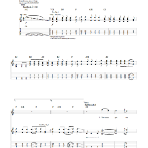 Hawk Nelson Late Show Musik Noten - Guitar Tab - 50750-0