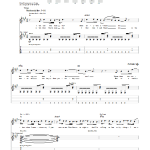 Hawk Nelson Take Me Musik Noten - Guitar Tab - 50776-0