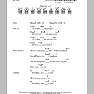 Hillsong United All For Love Musik Noten - Guitar Chords/Lyrics - 81852-0