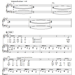 Hillsong United Bones Musik Noten - Piano, Vocal & Guitar Chords - 81010-0
