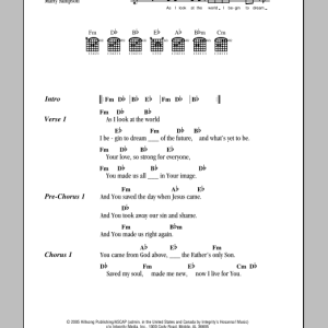 Hillsong United From God Above Musik Noten - Guitar Chords/Lyrics - 81883-0