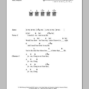 Hillsong United Jesus I Long Musik Noten - Guitar Chords/Lyrics - 81876-0