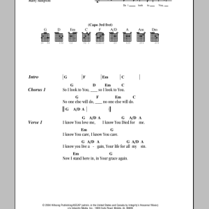 Hillsong United Look To You Musik Noten - Guitar Chords/Lyrics - 81873-0