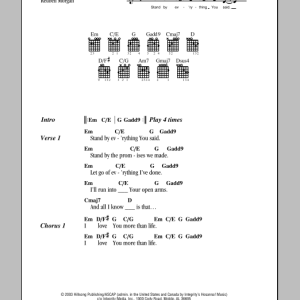 Hillsong United More Than Life Musik Noten - Guitar Chords/Lyrics - 81871-0