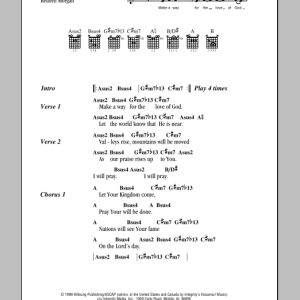 Hillsong United On The Lord's Day Musik Noten - Guitar Chords/Lyrics - 81877-0
