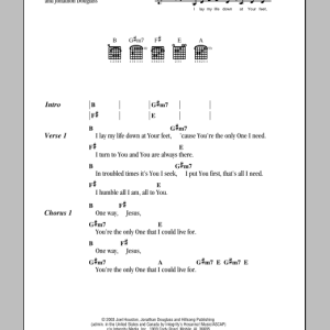 Hillsong United One Way Musik Noten - Guitar Chords/Lyrics - 81860-0