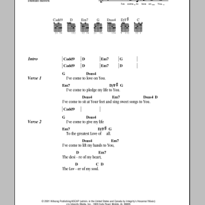 Hillsong United Perfect King Musik Noten - Guitar Chords/Lyrics - 81893-0