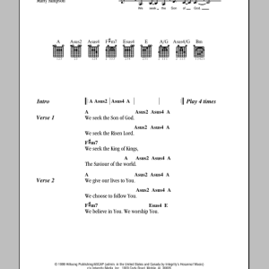 Hillsong United Prayer To The King Musik Noten - Guitar Chords/Lyrics - 81895-0