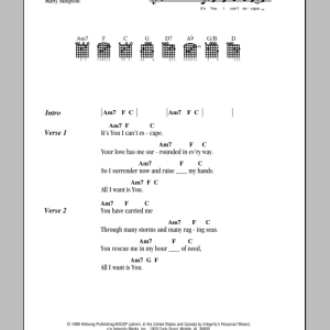 Hillsong United Seeking You Musik Noten - Guitar Chords/Lyrics - 81888-0