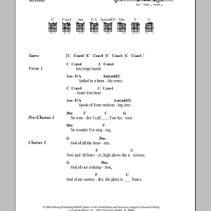 Hillsong United Sovereign Hands Musik Noten - Guitar Chords/Lyrics - 81901-0