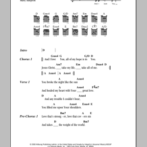 Hillsong United Take All Of Me Musik Noten - Guitar Chords/Lyrics - 81897-0