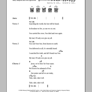 Hillsong United Take It All Musik Noten - Guitar Chords/Lyrics - 81902-0
