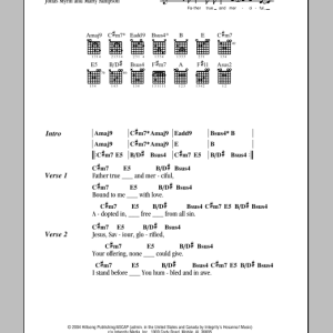 Hillsong United There Is Nothing Like Musik Noten - Guitar Chords/Lyrics - 81906-0