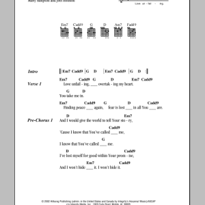 Hillsong United To The Ends Of The Earth Musik Noten - Guitar Chords/Lyrics - 81892-0