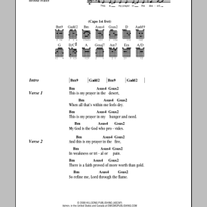 Hillsong Worship Desert Song Musik Noten - Guitar Chords/Lyrics - 85836-0