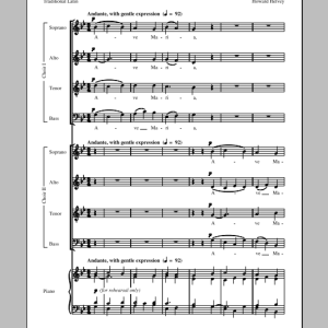 Howard Helvey Ave Maria Musik Noten - SATB Choir - 69710-0