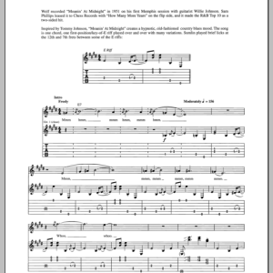 Howlin' Wolf Moanin' At Midnight Musik Noten - Guitar Tab - 156638-0