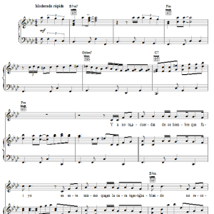 Huey Dunbar Yo Si Me Enamore Musik Noten - Piano, Vocal & Guitar Chords - 65349-0