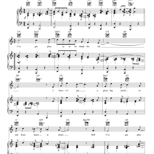 Irving Berlin Plenty To Be Thankful For Musik Noten - Piano, Vocal & Guitar Chords - 174737-0