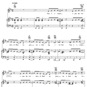 Israel Houghton Turn It Around Musik Noten - Piano, Vocal & Guitar Chords - 62319-0