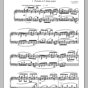 Ivor Gurney Five Preludes For Piano, I. Prelude In F-Sharp Major Musik Noten - Piano Solo - 89512-0