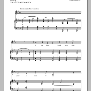Ivor Novello If Musik Noten - Piano & Vocal - 90133-0