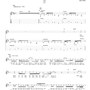 Jack White Freedom At 21 Musik Noten - Guitar Tab - 92896-0