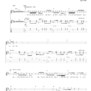 Jack White Hypocritical Kiss Musik Noten - Guitar Tab - 92893-0