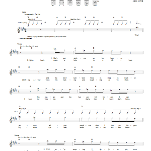 Jack White Sixteen Saltines Musik Noten - Guitar Tab - 92902-0