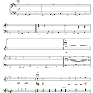 Jackie Wilson I Just Can't Help It Musik Noten - Piano, Vocal & Guitar Chords - 16710-0