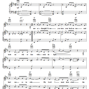 Jackie Wilson The Tear Of The Year Musik Noten - Piano, Vocal & Guitar Chords - 16721-0