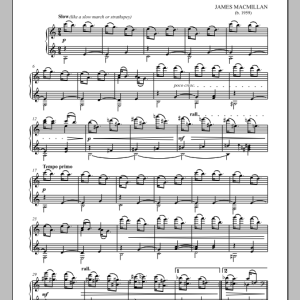 James MacMillan For Ian Musik Noten - Piano Solo - 90315-0