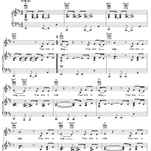 Jami Smith Your Love Is Deep Musik Noten - Piano, Vocal & Guitar Chords - 59544-0