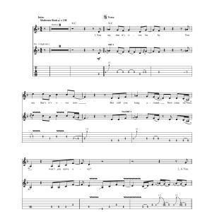 Janis Joplin Move Over Musik Noten - Guitar Tab - 167697-0