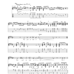 Janis Joplin What Good Can Drinkin' Do? Musik Noten - Guitar Tab - 167661-0