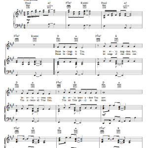 Jared Anderson Glorified Musik Noten - Piano, Vocal & Guitar Chords - 63751-0