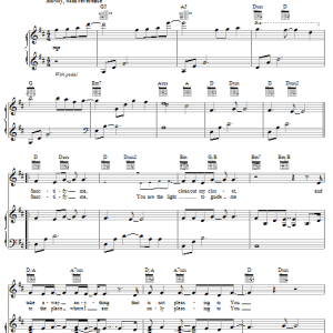 Jared Anderson Pleasing To You Musik Noten - Piano, Vocal & Guitar Chords - 63757-0