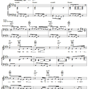 Jennifer Knapp Fall Down Musik Noten - Piano, Vocal & Guitar Chords - 27072-0